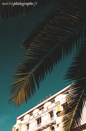 Photographie d'hôtels : hôtel Juana, Juan-les-Pins ; hôtel Intercontinental Carlton, Cannes ; resort hotel Avangani ; hôtel Splendid ; hôtel Palm Beach ; hôtel Diva, Isola 2000 ; maisons d'hôtes du Luberon